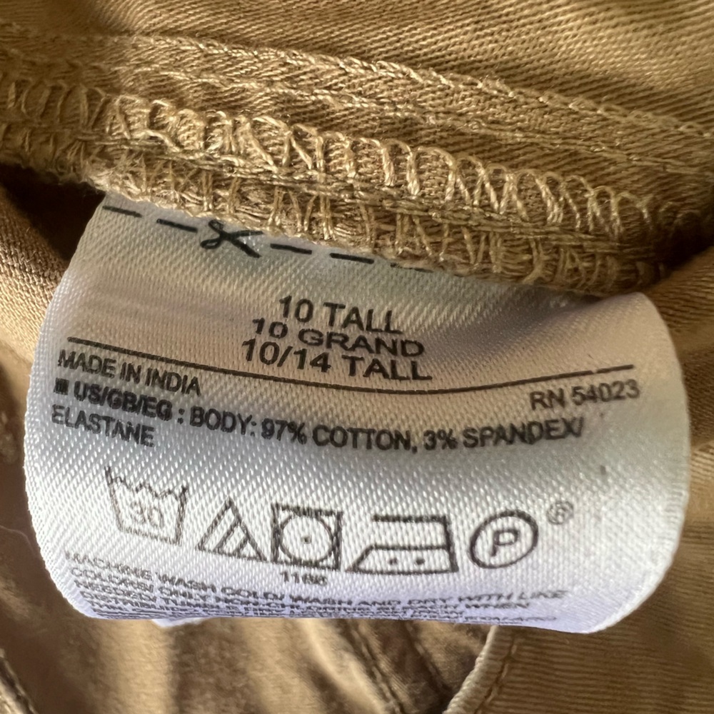 Gap Women’s Khaki Chino Tan Cotton Pants - Picture 4 of 5